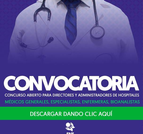 SNS convoca concurso para administradores, médicos, bioanalistas y enfermeras