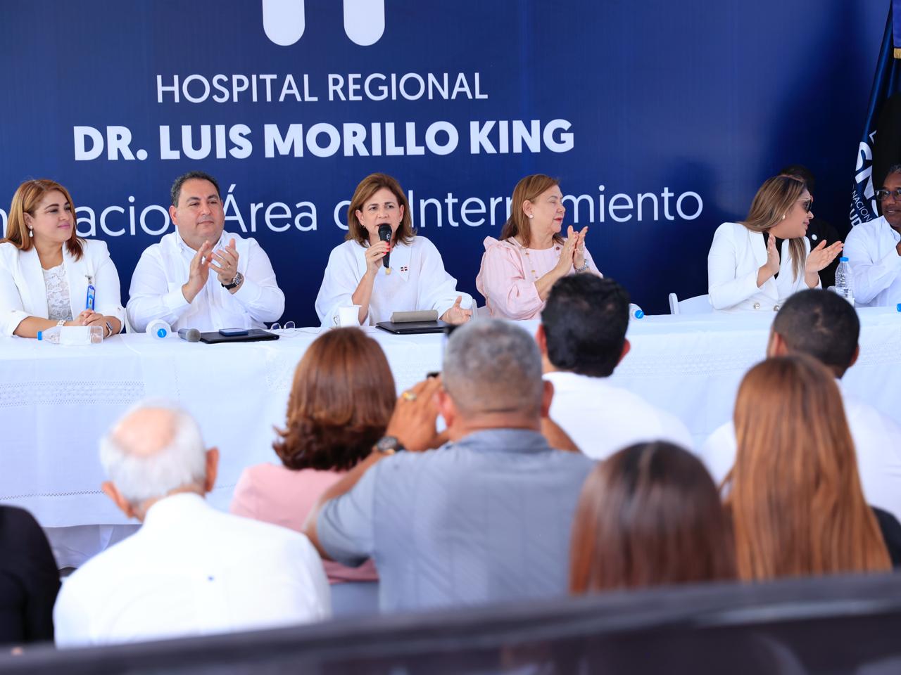 Lee más sobre el artículo Vicepresidenta anuncia primer hospital pediátrico del Sur y ampliación área Internamiento Morillo King en La Vega